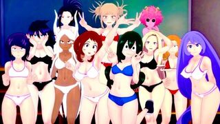 Деку трахает ВСЕХ девушек из своего класса до спермы в жопе - My Hero Academia Hentai 3D Compilation порно